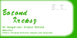 botond krepsz business card